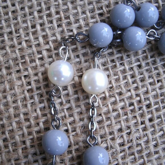 Handmade Resin & Faux Pearl Beads Rosary - Picture 8 of 14